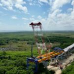 drone detects environmental damage in Nichupté bridge works