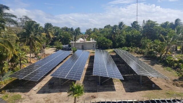 Failure of solar panels in Punta Allen forces the use of diesel