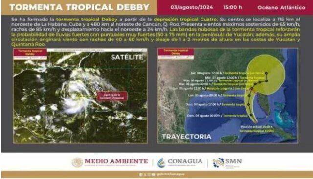 QRoo: Storm Debby will bring heavy rain and waves of 2 meters