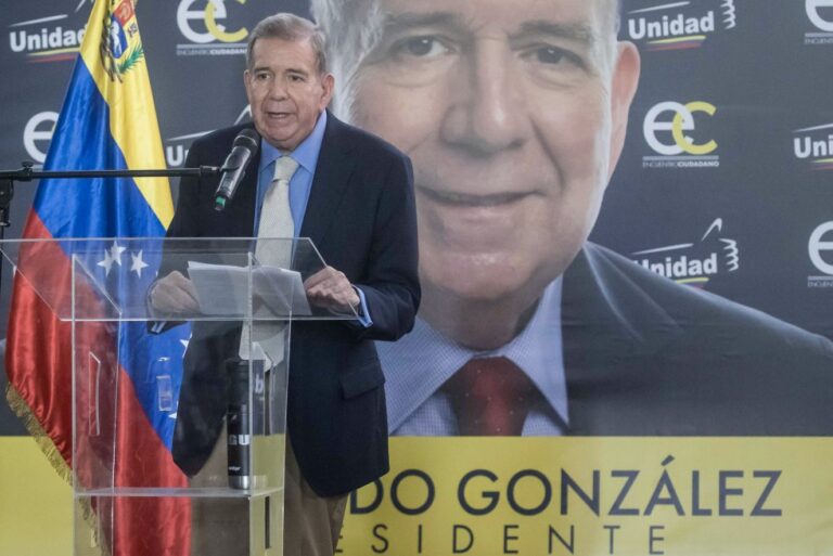 Venezuelan opposition presidential candidate Edmundo González Urrutia in a file photo. EFE/ Miguel Gutierrez